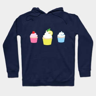 Three Cupcakes Hoodie